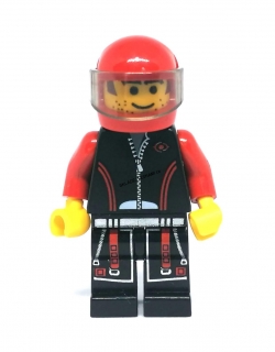 LH3284 LEGO HRANÁ MINIFIGURKA MUŽ V ČERVENÉ HELMĚ