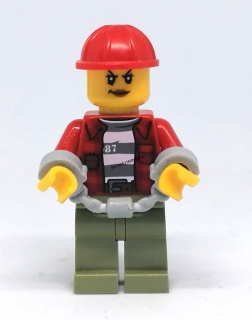 LH3295 LEGO HRANÁ MINIFIGURKA ŽENA V POUTECH