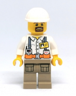 Lh622 LEGO HRANÁ MINIFIGURKA MUŽ V PRACOVNÍM