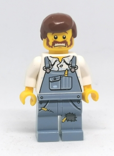 LH1209 LEGO HRANÁ MINIFIGURKA MUŽ ZEMĚDĚLEC S OBILÍM