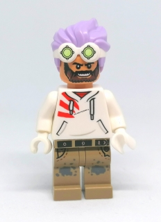 LH1810 HRANÁ LEGO MINIFIGURKA MUŽ FIALOVÉ VLASY