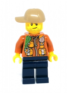 LH1889 HRANÁ LEGO MINIFIGURKA ZÁVODNÍK ŘIDIČ MUŽ
