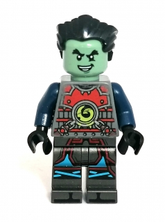 LH2454 LEGO HRANÁ MINIFIGURKA ZELENÁ HLAVA