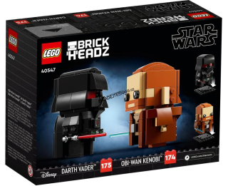 40547 LEGO BRICK HEADZ OBI-WAN KENOBI A DARTH VADER