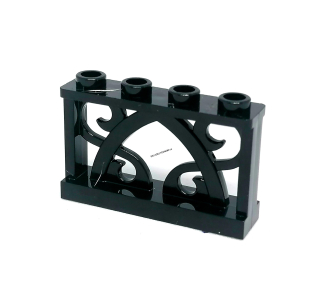 LH1187 LEGO HRANÉ ČERNÁ KOVANÁ MŘÍŽ