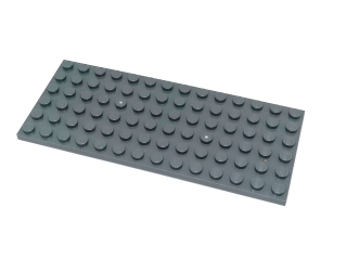 LH2483 LEGO HRANÁ PODLOŽKA SVĚTLE ŠEDÁ 6X14 NOPKŮ