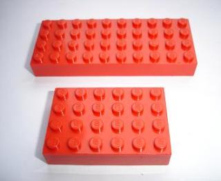 LH431 LEGO HRANÉ DESTIČKY ČERVENÉ
