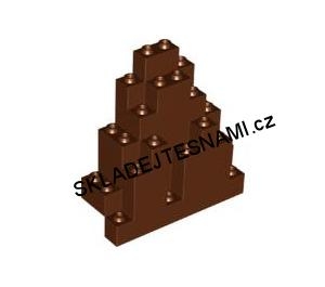 LH2530 LEGO HRANÁ SKÁLA STŘEDNÍ ČERVENOHNĚDÁ ZUBATÁ