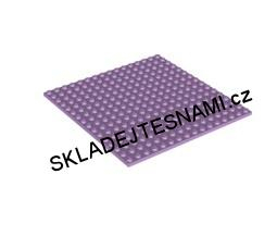 LH2327 LEGO HRANÁ PODLOŽKA 16X16 NOPKŮ SVĚTLE FIALOVÁ