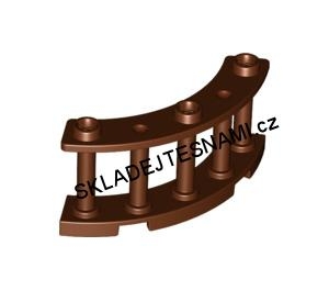 LH2537 LEGO HRANÉ ZÁBRADLÍ OBLOUK HNĚDÉ