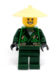 LH3323 LEGO HRANÁ MINIFIGURKA NINJA ZELENÝ V KLOBOUKU