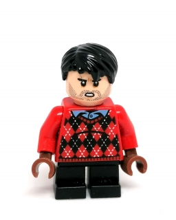 LH3331 LEGO HRANÁ MINIFIGURKA MALÝ MUŽ V ČERVENÉ KOŠILI