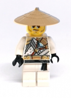 LH3371 LEGO HRANÁ MINIFIGURKA NINJAGO MISTR V KLOBOUKU