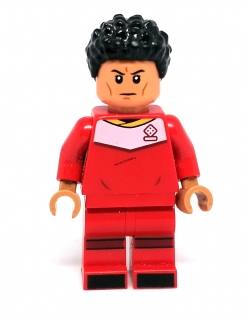 LH3382 LEGO HRANÁ MINIFIGURKA FOTBALISTA V ČERVENÉM DRESU