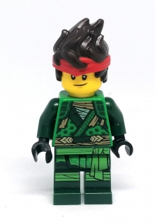 LH3390 LEGO HRANÁ MINIFIGURKA NINJAGO ZELENÝ NINJA S ČERVENOU ČELENKOU