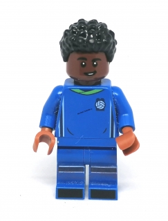 LH3417 LEGO HRANÁ MINIFIGURKA FOTBALISTA V MODRÉM DRESU