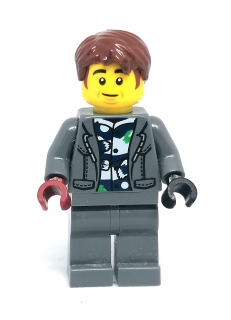 LH3423 LEGO HRANÁ MINIFIGURKA MUŽ V ŠEDÉM