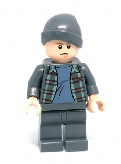 LH3431 LEGO HRANÁ MINIFIGURKA MUŽ V ŠEDÉM KULICHU