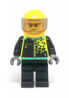LH3437 LEGO HRANÁ MINIFIGURKA MUŽ ZÁVODNÍK