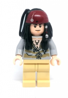 LH3438 LEGO HRANÁ MINIFIGURKA PIRÁT Z KARIBIKU JACK SPAROW