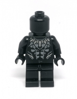 LH3457 LEGO HRANÁ MINIFIGURKA ČERNÁ ZOMBIE BEZ OBLIČEJE
