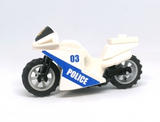 LH2179 LEGO HRANÁ MOTORKA BÍLÁ POLICEJNÍ ČÍSLO 03