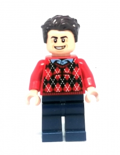 LH3664 LEGO HRANÁ MINIFIGURKA MUŽ  ČERVENÝ SVETR