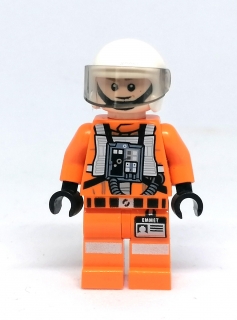 LH3707 LEGO HRANÁ MINIFIGURKA KOSMONAUT ORANŽOVÝ OBLEK