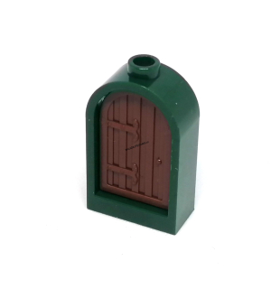 LH2562 LEGO HRANÝ DÍL OKNO ZELENÝ RÁM DŘEVĚNÁ VÝPLŇ