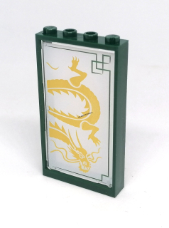 LH2585 LEGO HRANÁ STĚNA PROSKLENÁ ČÍNSKÝ DRAK