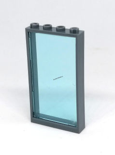 LH2603 LEGO HRANÁ STĚNA PROSKLENÁ ŠEDÝ RÁM ČIRÁ