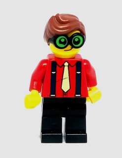 LH3914 LEGO HRANÁ MINIFIGURKA KLUK ZELENÉ BRÝLE