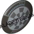 F163 LEGO HRANÝ ŠTÍT KULATÝ ŠEDOSTŘÍBRNÝ