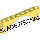 LH2614 LEGO NOVÝ DÍL SVĚTLE ŽLUTÝ OBLOUK 1X8X2