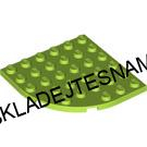 LH2618 LEGO HRANÁ PODLOŽKA LIMETKOVÁ OBLOUK 6X6 NOPKŮ