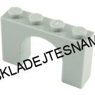 LH2619 LEGO NOVÝ OBLOUK ŠEDÝ 1X4X2 NOPKY