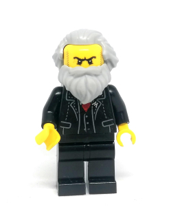 LH3969 LEGO HRANÁ MINIFIGURKA MUŽ ŠEDÉ VOUSY A VLASY