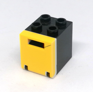LH2630 LEGO HRANÁ STŘÍNKA ČERNÁ ŽLUTÉ DVEŘE