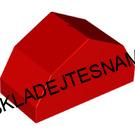 N1189 DUPLO NOVÝ DÍL 2X4 NOPKY STŘECHA STODOLY ČERVENÁ