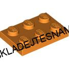 LH2670 LEGO NOVÝ DÍL KOSTKA ORANŽOVÁ NÍZKÁ 2X3