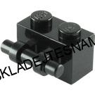 LH2671 LEGO NOVÝ DÍL KOSTKA ČERNÁ 2X1 S DRŽÁČKEM