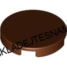 LH2674 LEGO NOVÝ DÍL KULATÁ ZÁSLEPKA 2X2 NOPKY HNĚDÁ