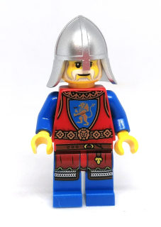 LN1657 LEGO NOVÁ MINIFIGURKA ZBROJNOŠ VE STŘÍBRNÉ HELMICI