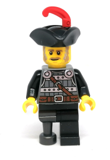 LN1662 LEGO NOVÁ MINIFIGURKA PIRÁT S DŘEVĚNOU NOHOU A VELKÝM KLOBOUKEM