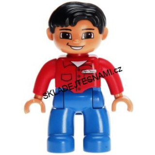 H568 DUPLO HRANÁ FIGURKA MUŽ V ČERVENÉ KOŠILI