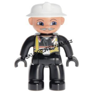 H570 DUPLO HRANÁ FIGURKA HASIČ ŠEDÝ KNÍR