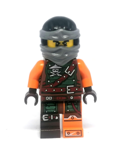 LH4103 LEGO HRANÁ MINIFIGURKA NINJAGO ORANŽOVO HNĚDÁ