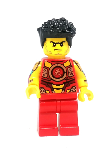LH4105 LEGO HRANÁ MINIFIGURKA NINJAGO ČERVENÁ ČERNÉ VLASZ