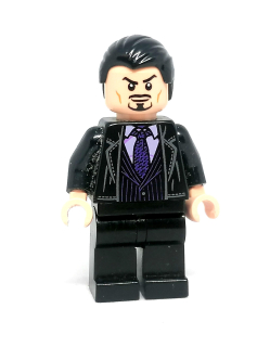 LH4122 LEGO HRANÁ MINIFIGURKA MUŽ VE FIALOVÉ KRAVATĚ