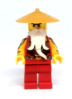 LH4124 LEGO HRANÁ MINIFIGURKA NINJAGO MISTR ZLATÝ KLOBOUK